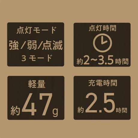充電式LEDハンドライト