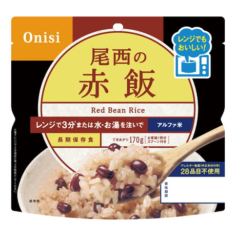 アルファ米 尾西のレンジ +（プラス）赤飯
