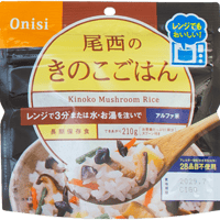 80ｇ 尾西のレンジ +（プラス）きのこごはん