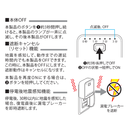 【感震ブレーカー】一括遮断型「zen断＋（ゼンダンプラス）」