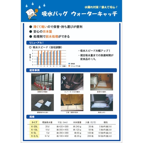 吸水バッグ ウォーターキャッチⓇ ５L用