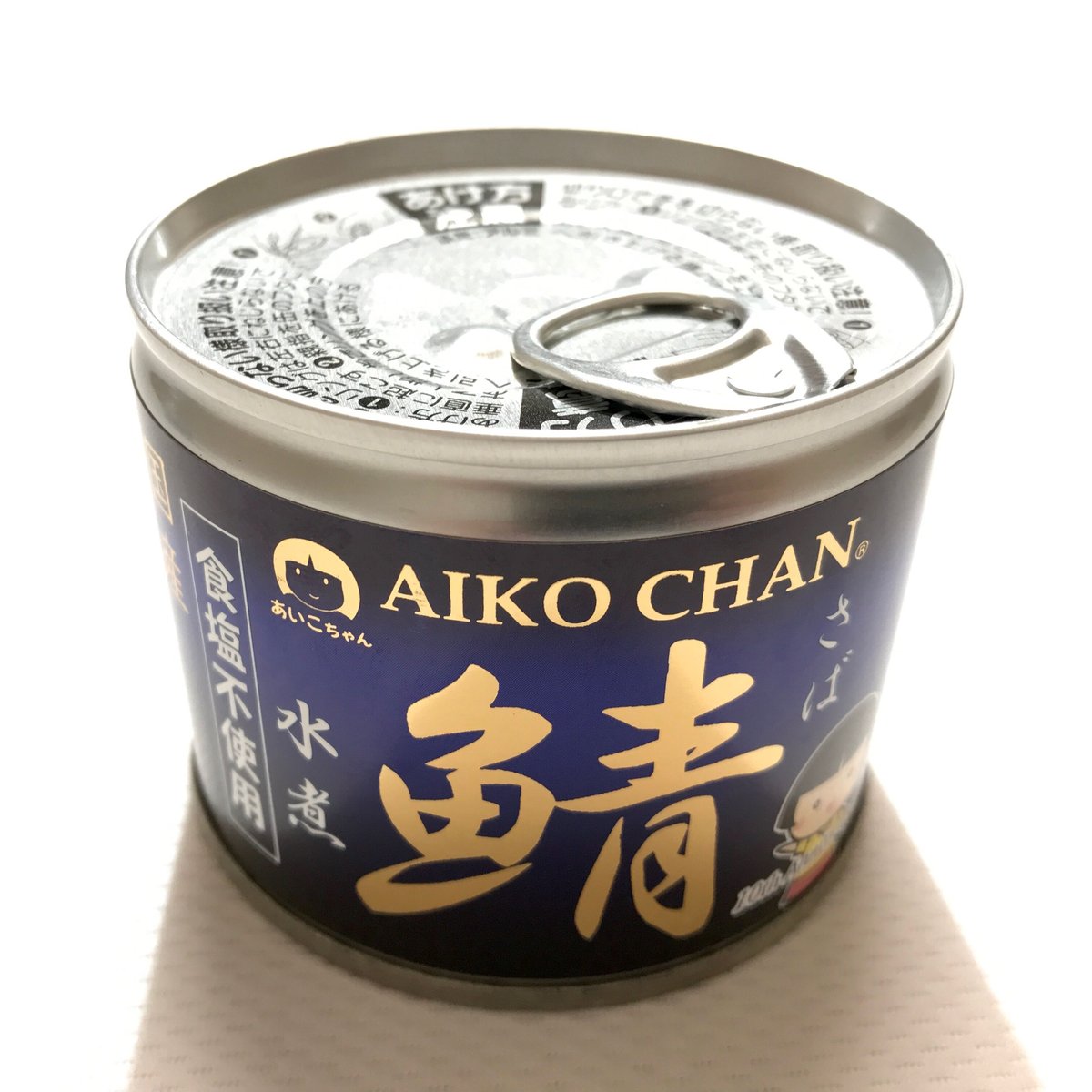トッピング あいこちゃん鯖水煮缶（食塩不使用） 190g×1缶
