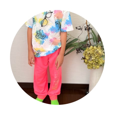 Highlighterオリジナルネオンカラーパンツ　ピンク