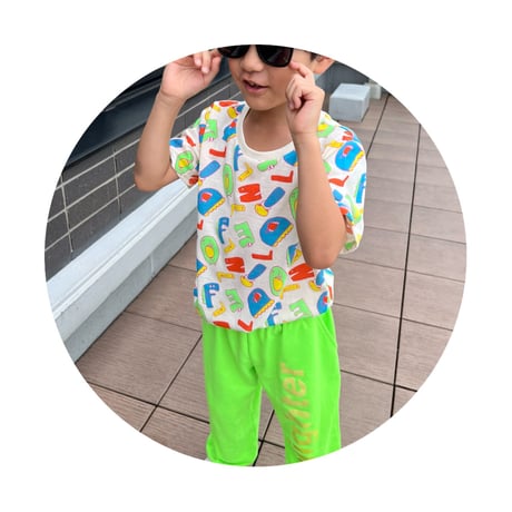 Highlighterオリジナル　ネオンカラーパンツ　グリーン