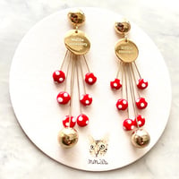 glass beads（red dot）