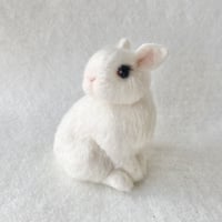 振り返り白うさぎさん