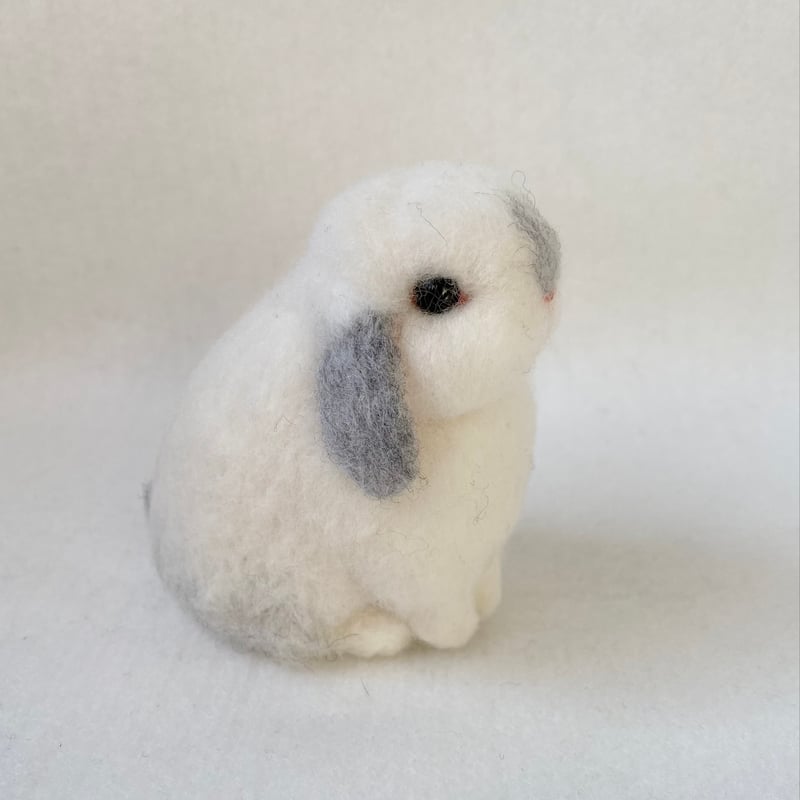 ホーランドロップの羊毛うさぎ［フロスティ］ | 103WORKS