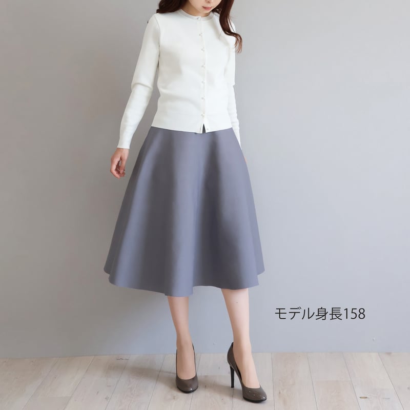 ロング丈】形状回復ニットフレアスカート【JM2383BF】 | jolie mignon