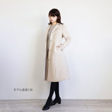 ダブルキルティング仕立てのチェスターカラーコート【JM1156BC】