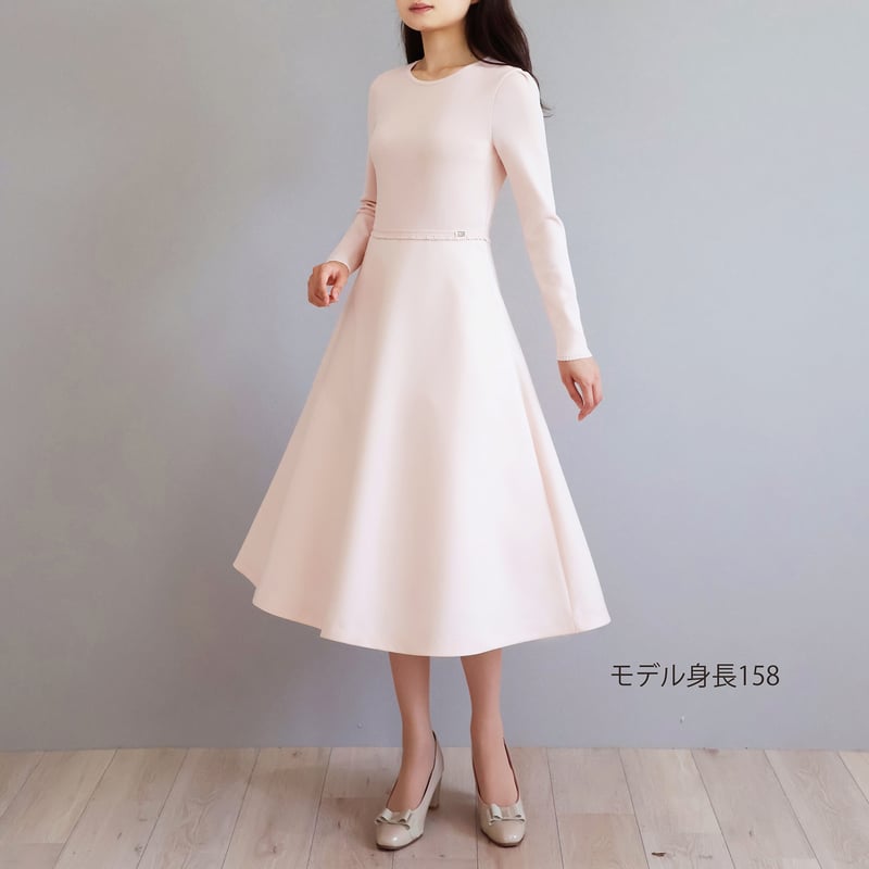 マットグログラン 長袖ドッキングワンピース【JM2382BF】 | jolie mignon