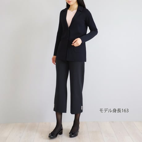 パール付き ストレッチクロップドパンツ【JM2415BF】