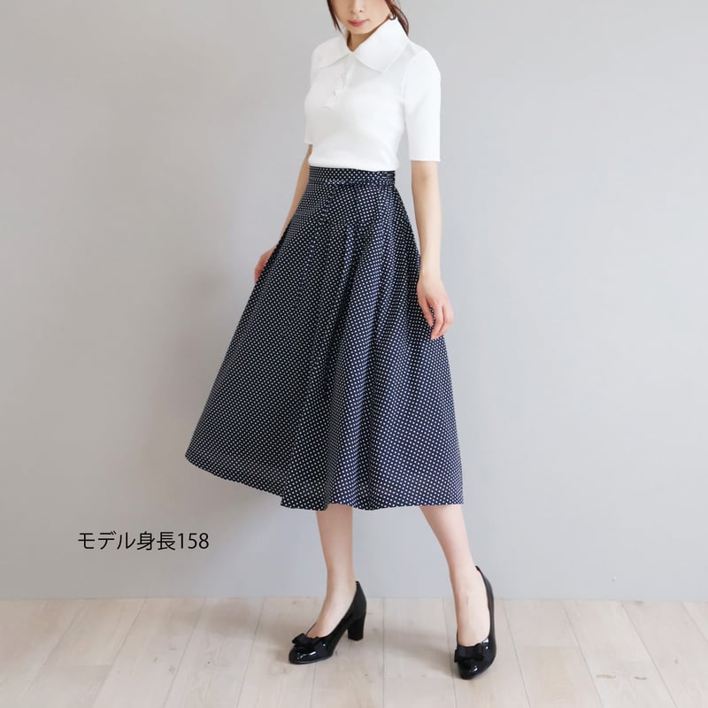 jolie mignon タートルネックストレッチ半袖プルオーバー