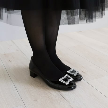 ビジュー付き バレエシューズ【JM2353BE】