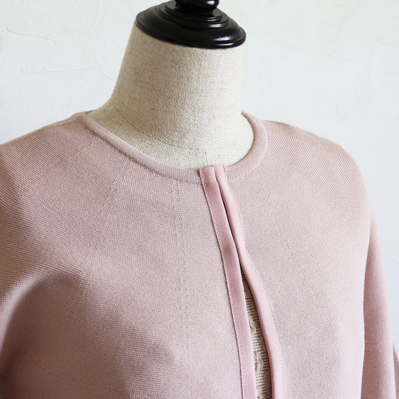 ホールガーメント】グログランテープ使い 7分袖パフスリーブボレロ