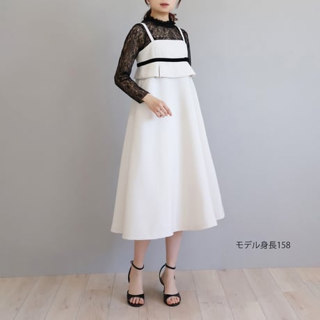 ストレッチレース ラッフルカラーインナー【JM1429BF】
