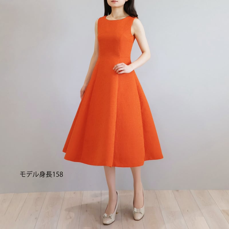 グログランジャガード エレガントワンピース【JM2355BE】 | jolie mignon