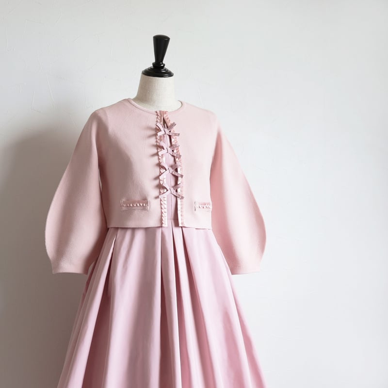 DAISYLINパフスリーブボレロ パフスリーブレースシフォンアイボリーボレロ | Cx-1354 | 結婚