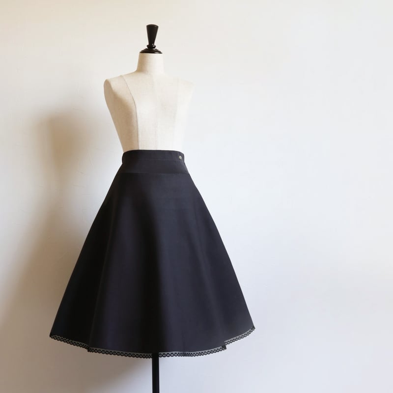 レース付き ニットフレアスカート【JM1287BD】 | jolie mignon