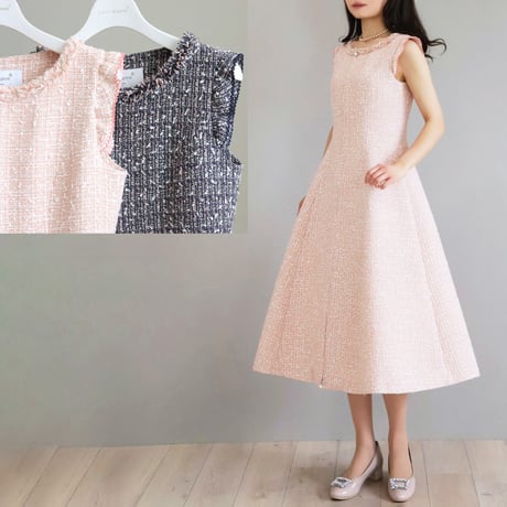 ジョリーミニョン　美品　薄ピンク　ハイネック パフショルダー　Mサイズ jolie mignon｜上質で洗練された大人の服