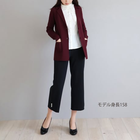 パール付き ストレッチクロップドパンツ【JM2415BF】