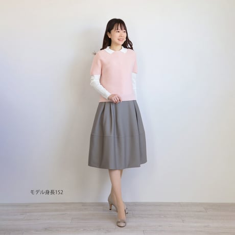 ホールガーメント 求心編み ニットベスト【オンライン限定】