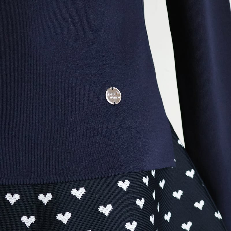 タートルネック ストレッチ 長袖プルオーバー【JM2346BE】 | jolie mignon