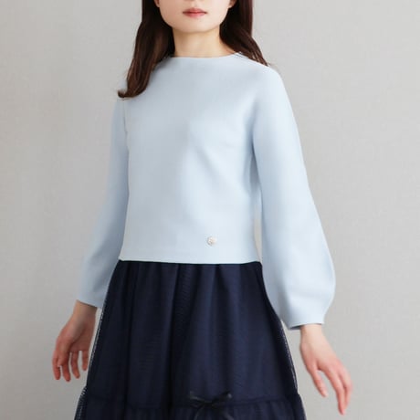 【ホールガーメント】強ストレッチ素材 パフスリーブプルオーバー【JM1240BD】