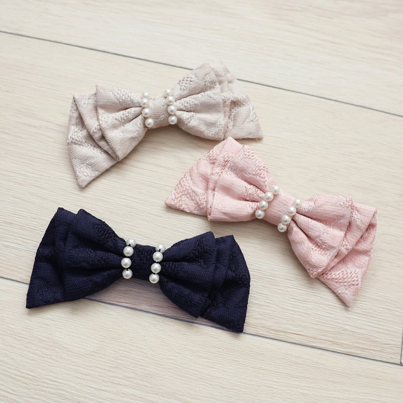 ジョリーミニョン　ポケットリボン付きジャガードワンピースjolie mignon ジョリーミニョン ポケットリボン付きジャガードワンピースjolie