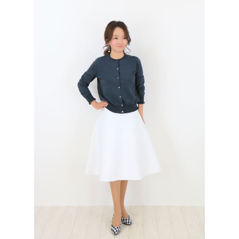 【値下げ交渉歓迎】 ジョリーミニョン ニットフレアスカート 形状回復素材 36 形状回復素材 ニットフレアスカート【JM102619】 商品詳細