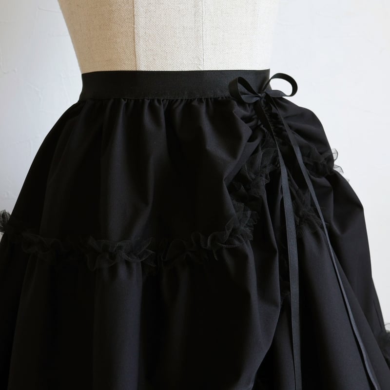 チュール使い リボンドロストティアードスカート【JM1273BD】 | jolie