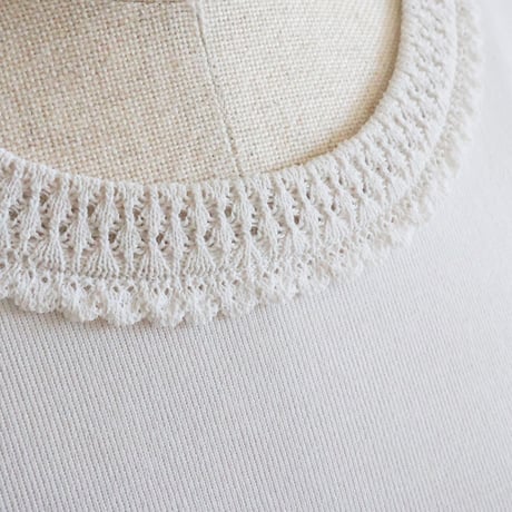 花柄北陸刺繍 スパンオーガンジー半袖ドッキングワンピース【JM1375BF】