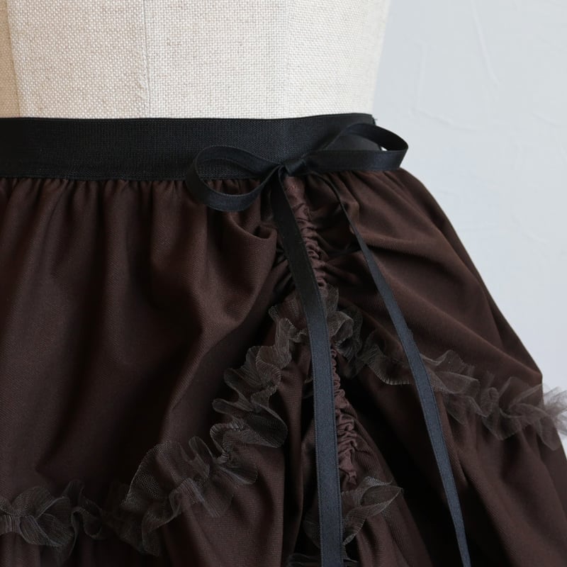 チュール使い リボンドロストティアードスカート【JM1273BD】 | jolie