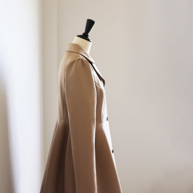 新品ジョリーミニョングログランタフタ エレガント チェスターコート36 黒