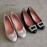 ビジュー付き バレエシューズ【JM2353BE】