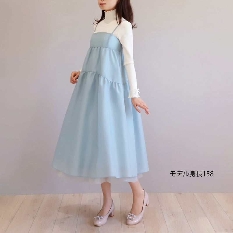 スパンオーガンジー ふんわりキャミドレス【JM2356BE】 | jolie スパンオーガンジー ふんわりキャミドレス【JM2356BE】 | jolie