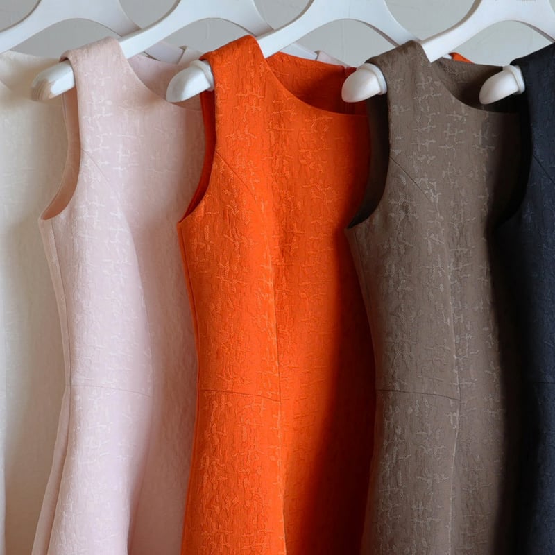 グログランジャガード エレガントワンピース【JM2355BE】 | jolie mignon