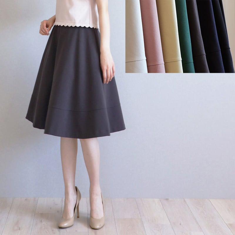 ポケット付き 切り替えフレアスカート | jolie mignon 