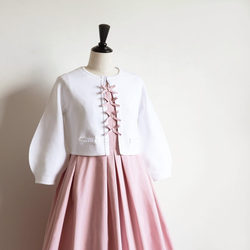 【新品•未使用】DAISYLINパフスリーブボレロ AMBIDEX Store △○AMOSSAミラノリブパフスリーブ カーディガン