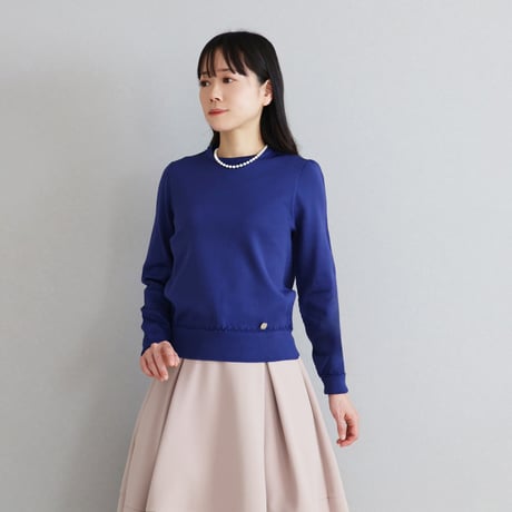 ホールガーメント 袖山ギャザー入り 長袖プルオーバー【JM2318BD】