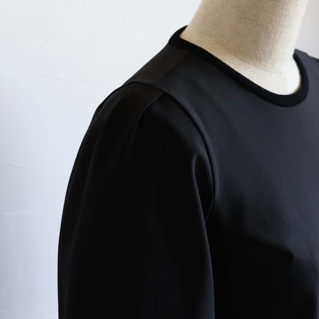 レース編み柄 パフスリーブ ストレッチTシャツ【JM1288BD】