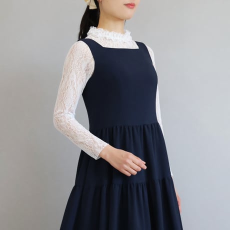 ストレッチレース ラッフルカラーインナー【JM1429BF】