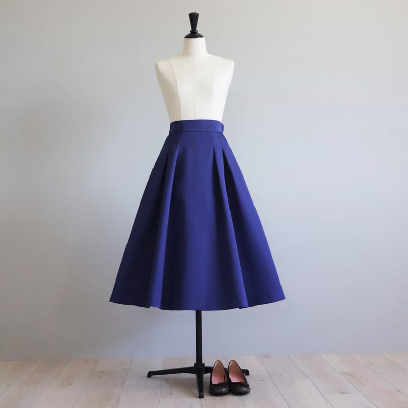 ライトグログランタックフレアスカート【JM1360BE】 | jolie mignon