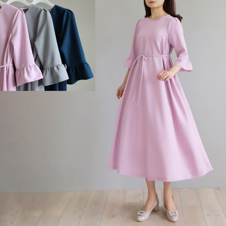 jolie mignonオーガンジージャガード リバーシブルスカート（S）ミディ ふんわりラインをキープ！】オーガンジージャガード リバーシブル