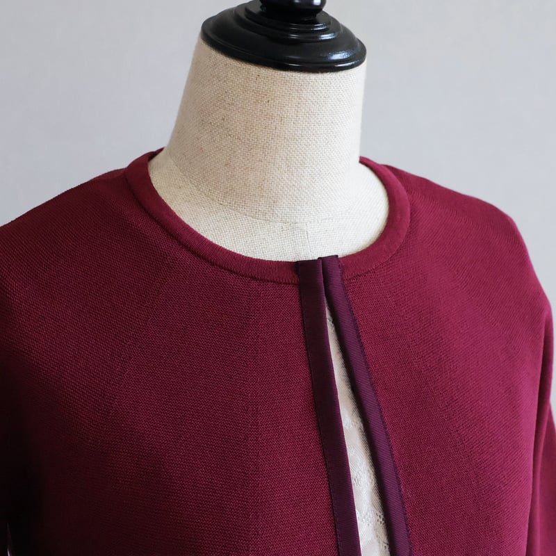 ホールガーメント 袖口パール付きパフスリーブボレロ【JM2396BF