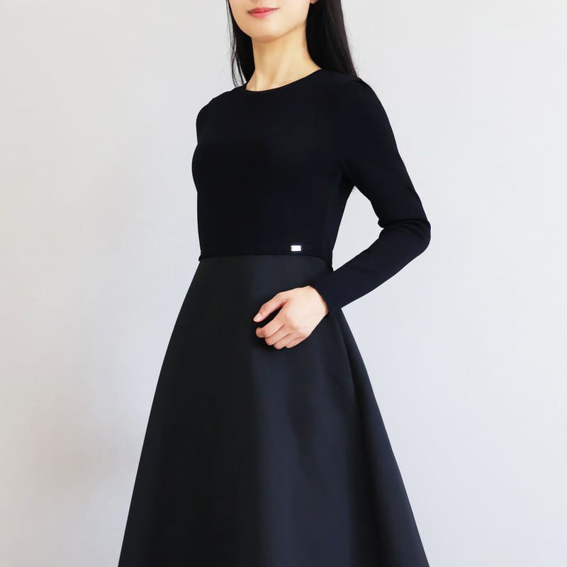 マットグログラン 長袖ドッキングワンピース【JM2382BF】 | jolie mignon