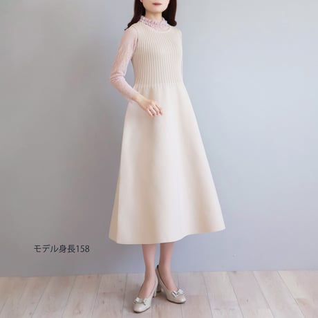 ホールガーメント ノースリーブワンピース【JM1416BF】