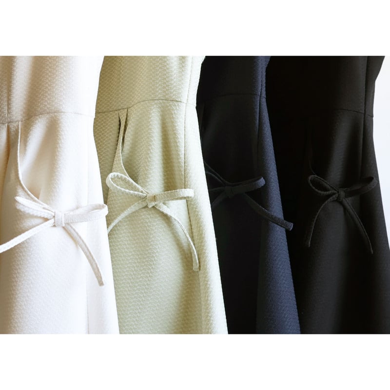 ポケットリボン付き ジャガードワンピース【JM2330BD】 | jolie mignon 