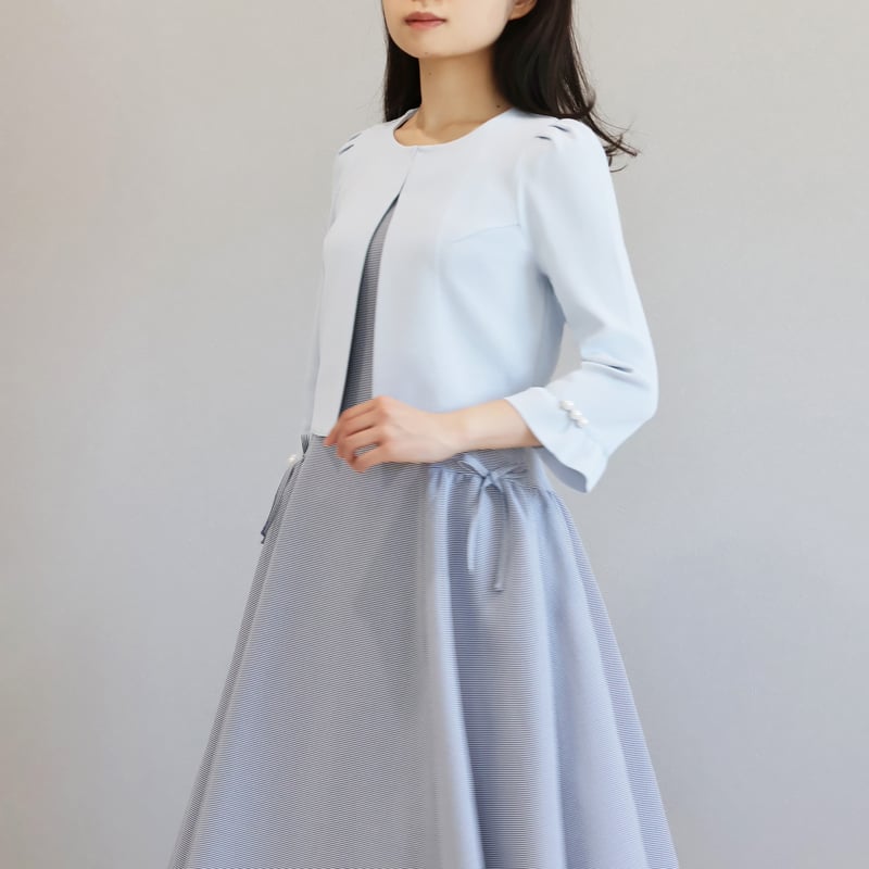 袖口パール付き ベルスリーブ ボレロジャケット【JM1272BD】 | jolie