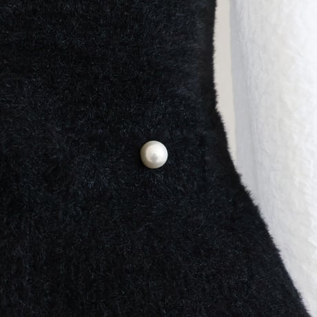 シャギーニット パール付きペプラムジレ【JM2447BF】