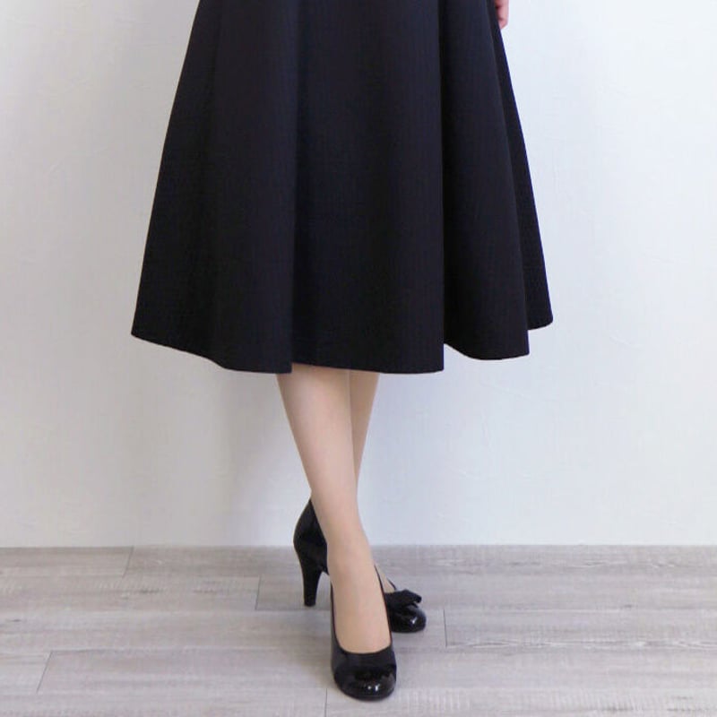 グログランリボン付き パンプス【6.5cmヒール】 | jolie mignon